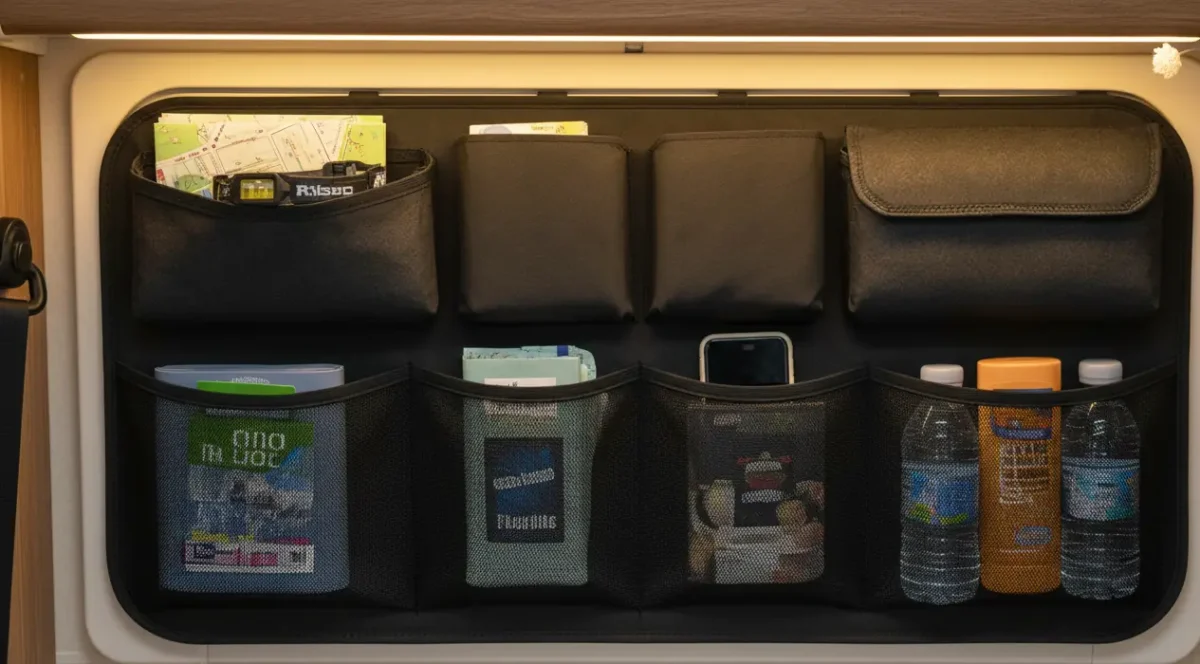 bolsillero para ventana furgoneta camper