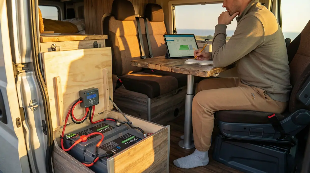 Calculadora de tiempo de carga, batería Camper o Autocaravanas