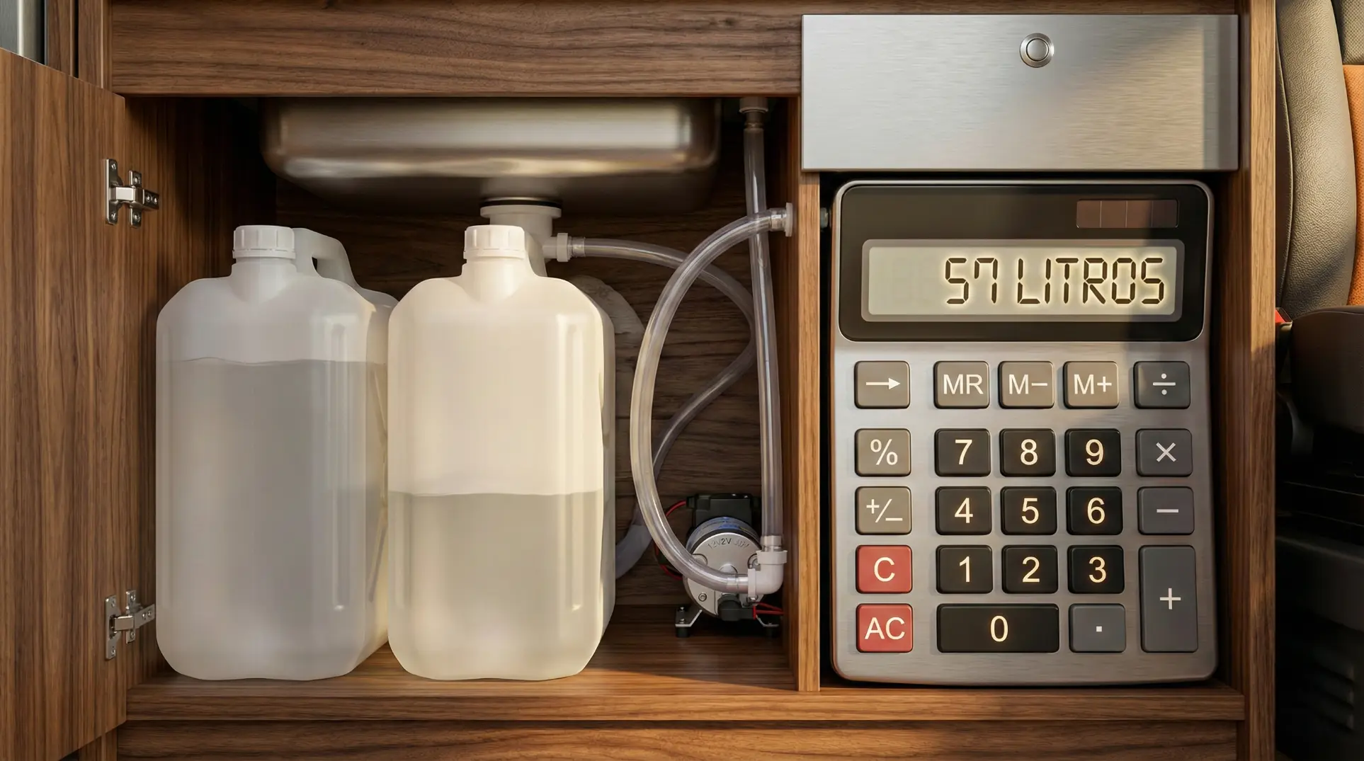 Calculadora de depósitos de agua para camper o autocaravana