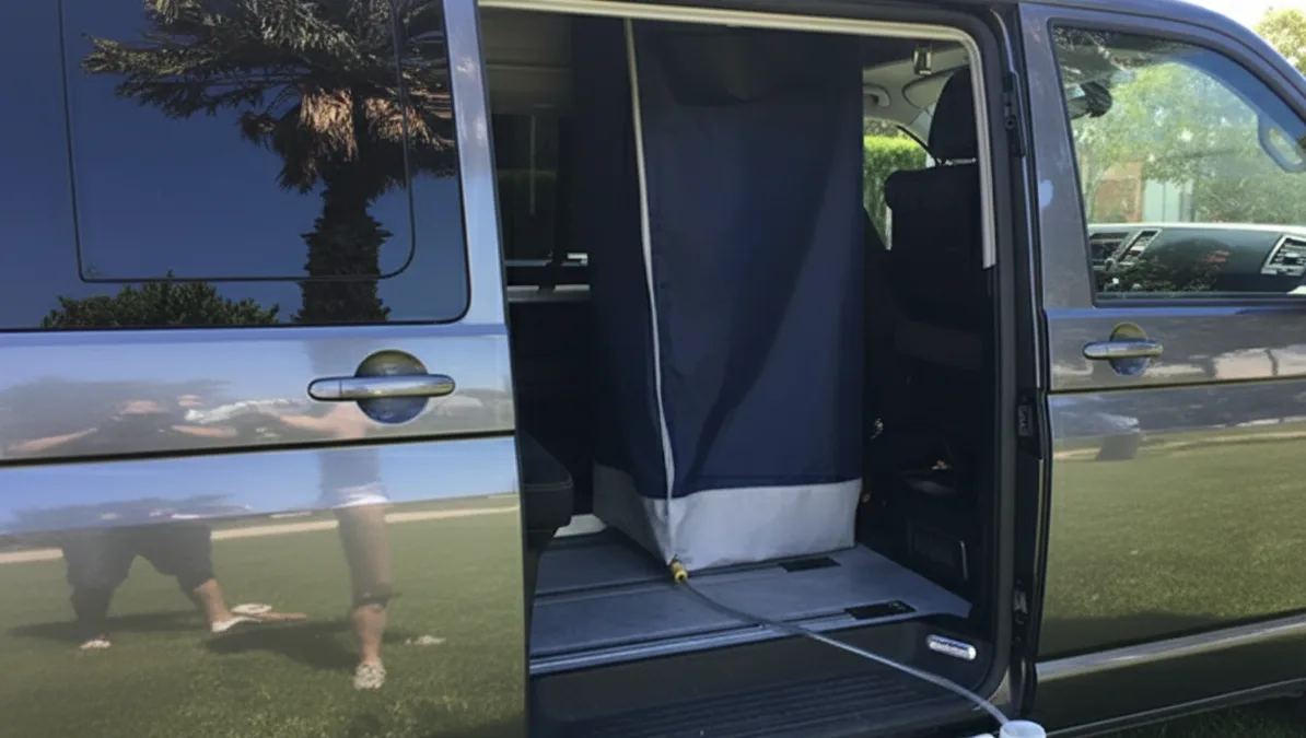 ducha camper interior pequena