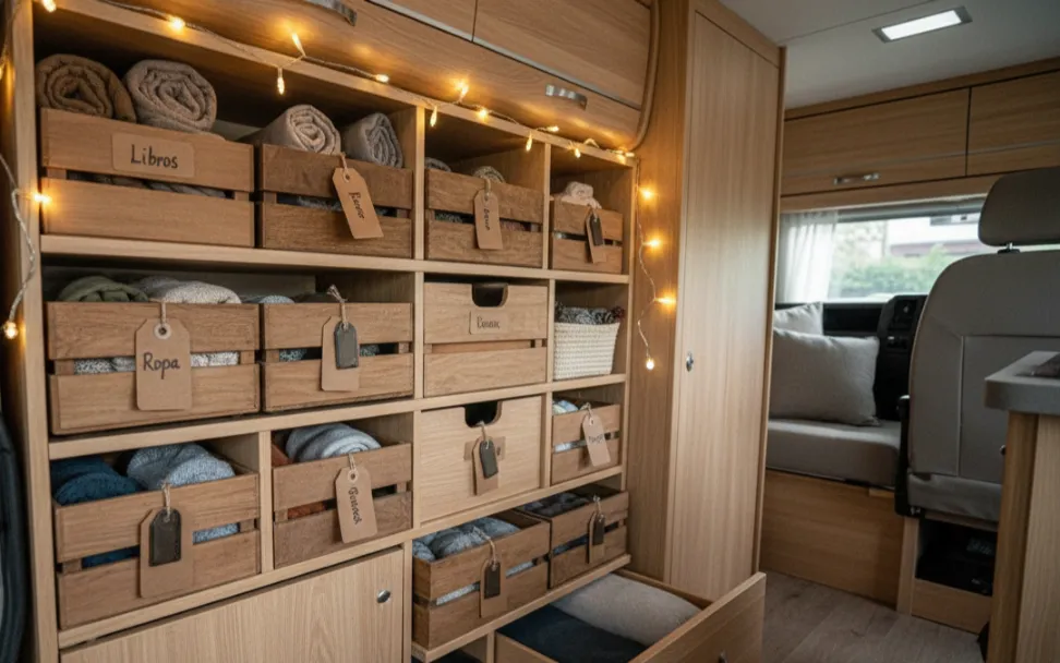 guarda ropa camper con estilo