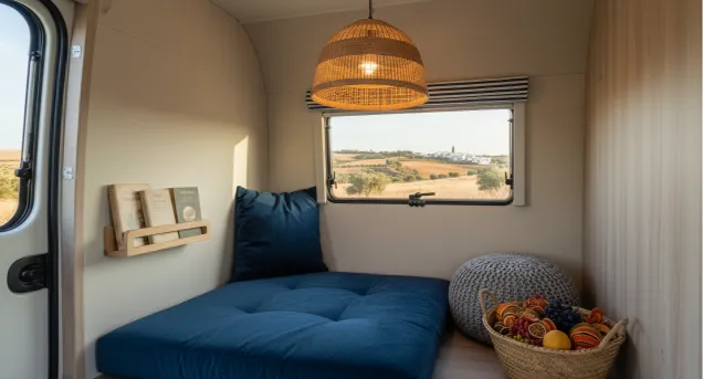 lugar de lectura furgoneta camper diseno