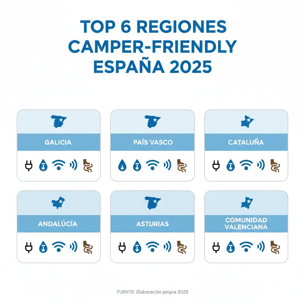 ranking comunidades camper friendly espana 2025